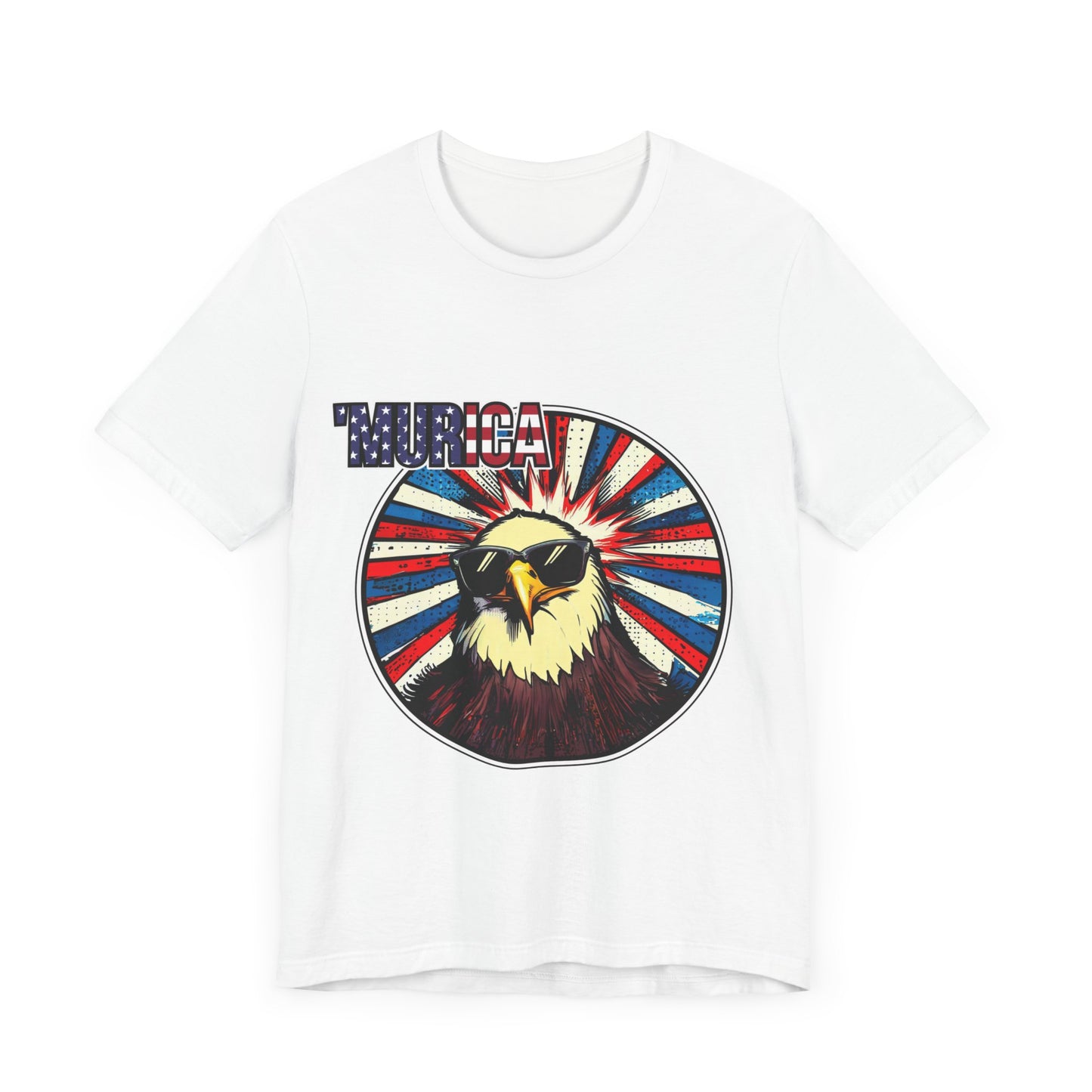 Murica [clean version] - Sport your love of the United States wearing this fun patriotic shirt.