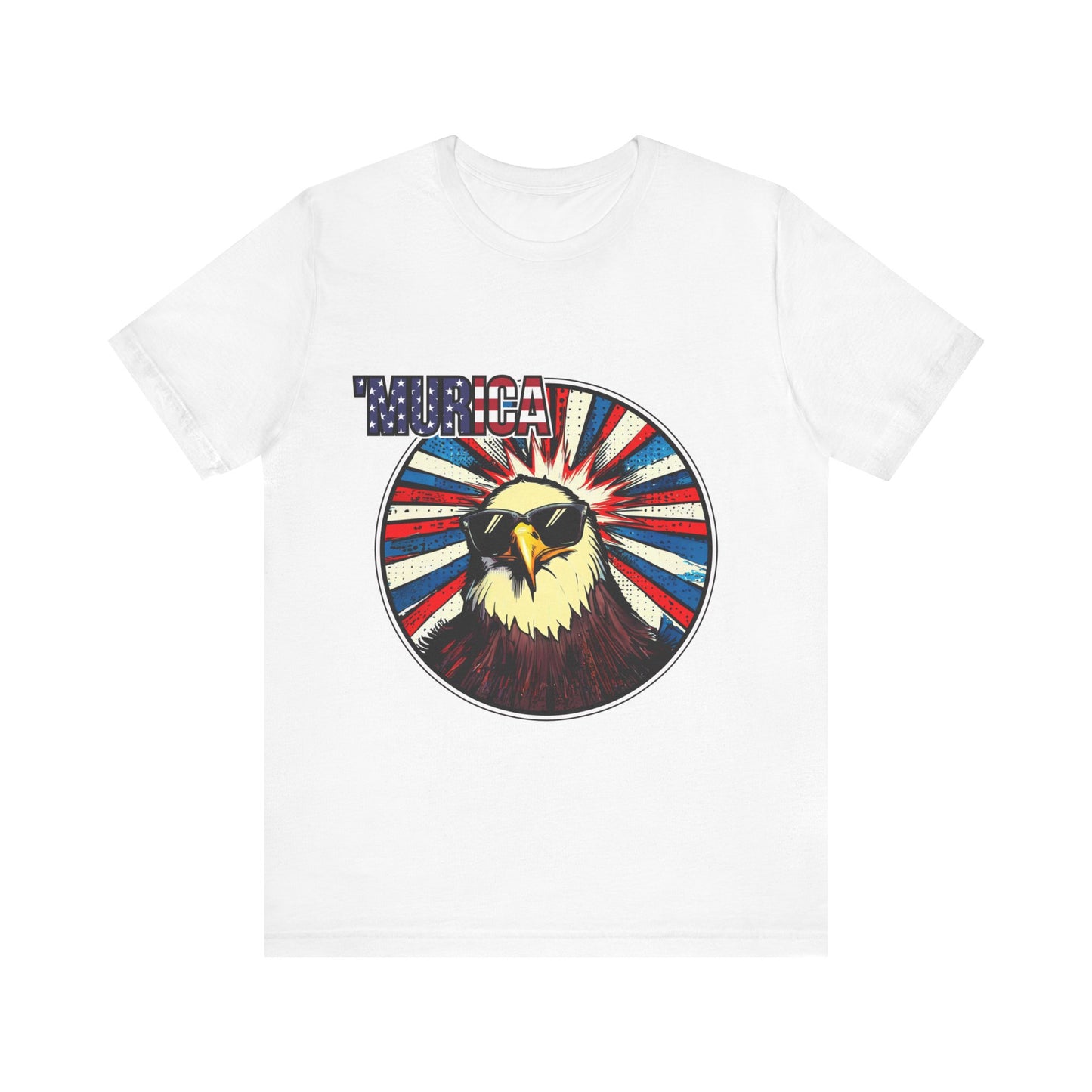 Murica [clean version] - Sport your love of the United States wearing this fun patriotic shirt.