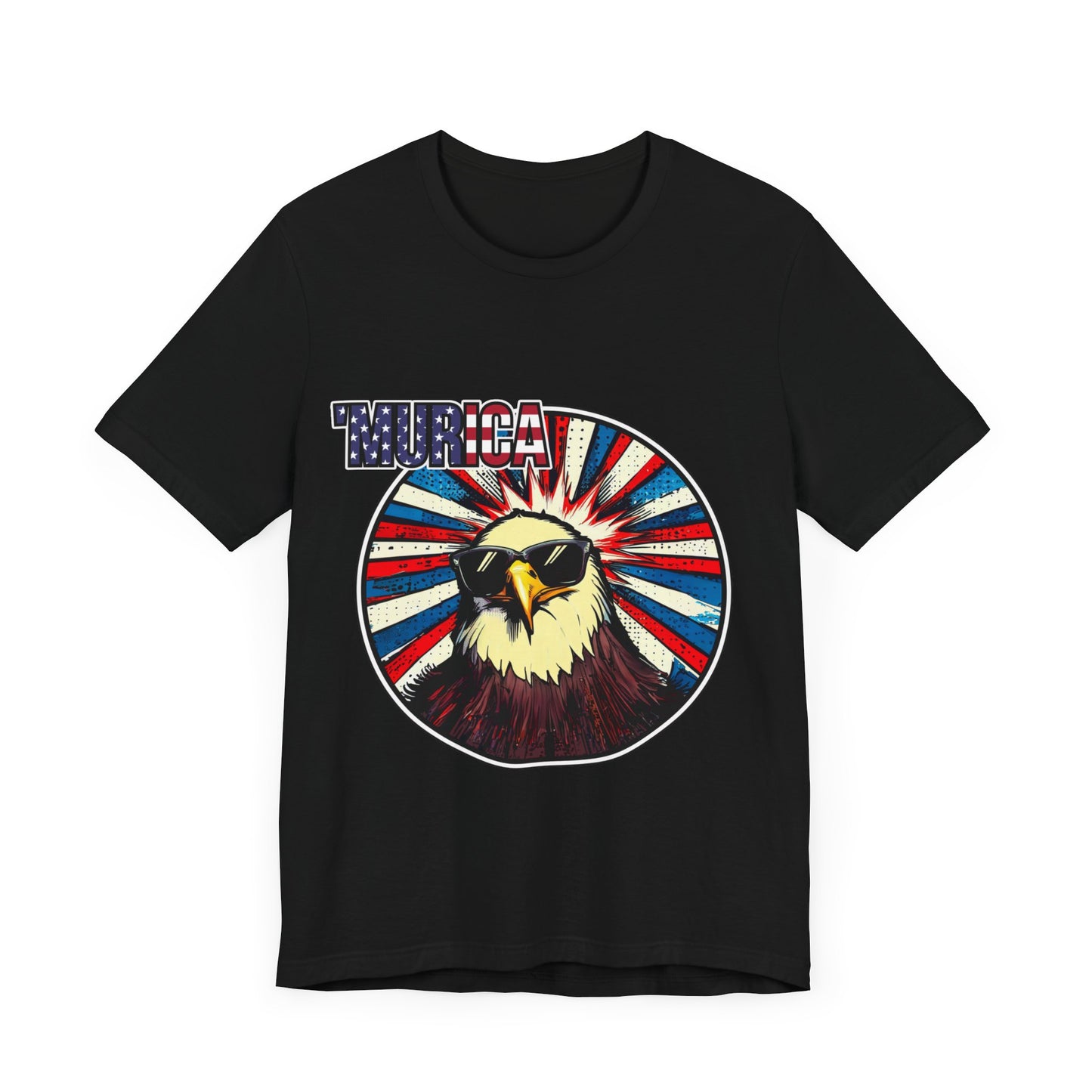 Murica [clean version] - Sport your love of the United States wearing this fun patriotic shirt.