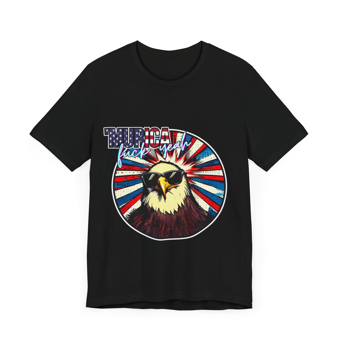 Murica F*ck Yeah - Sport your love of the United States wearing this fun patriotic shirt.